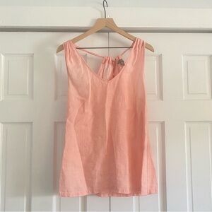 Tommy Bahama Peachy pink 100% linen Sleeveless Top